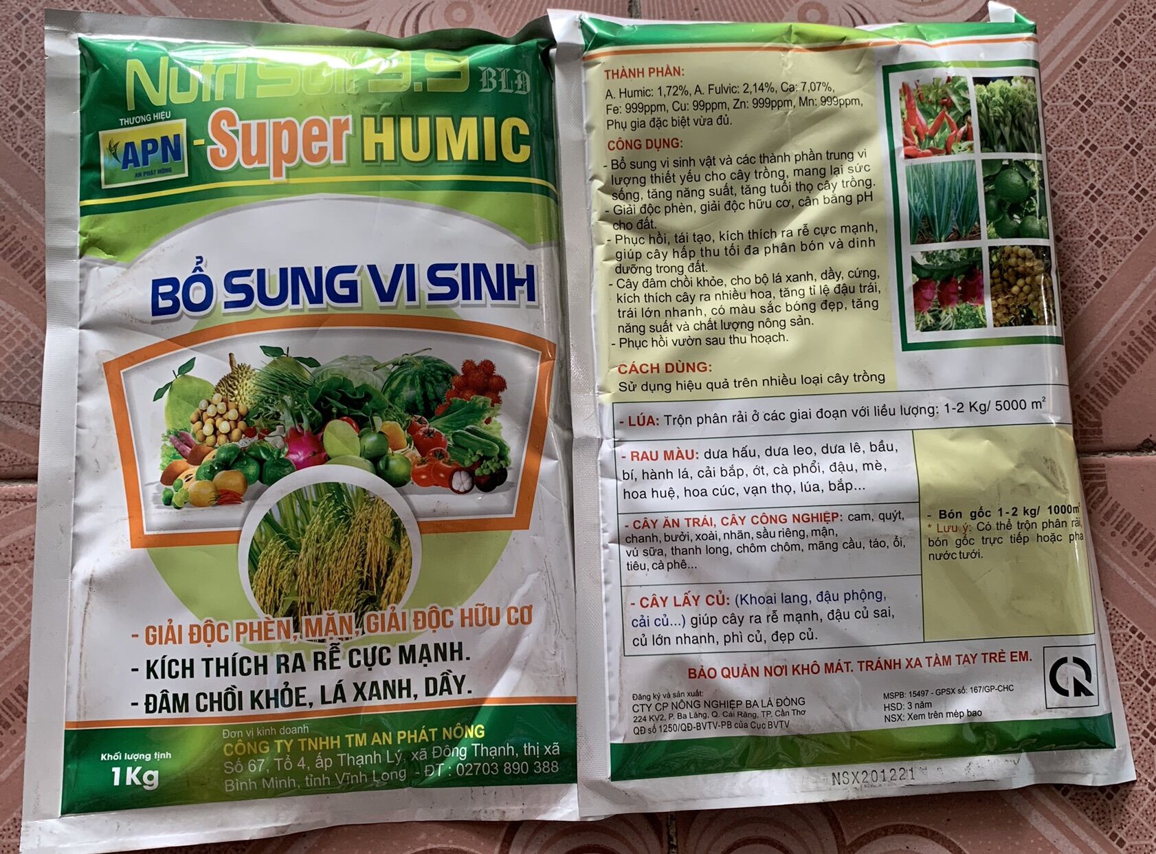 1kg super humic của An phát nông