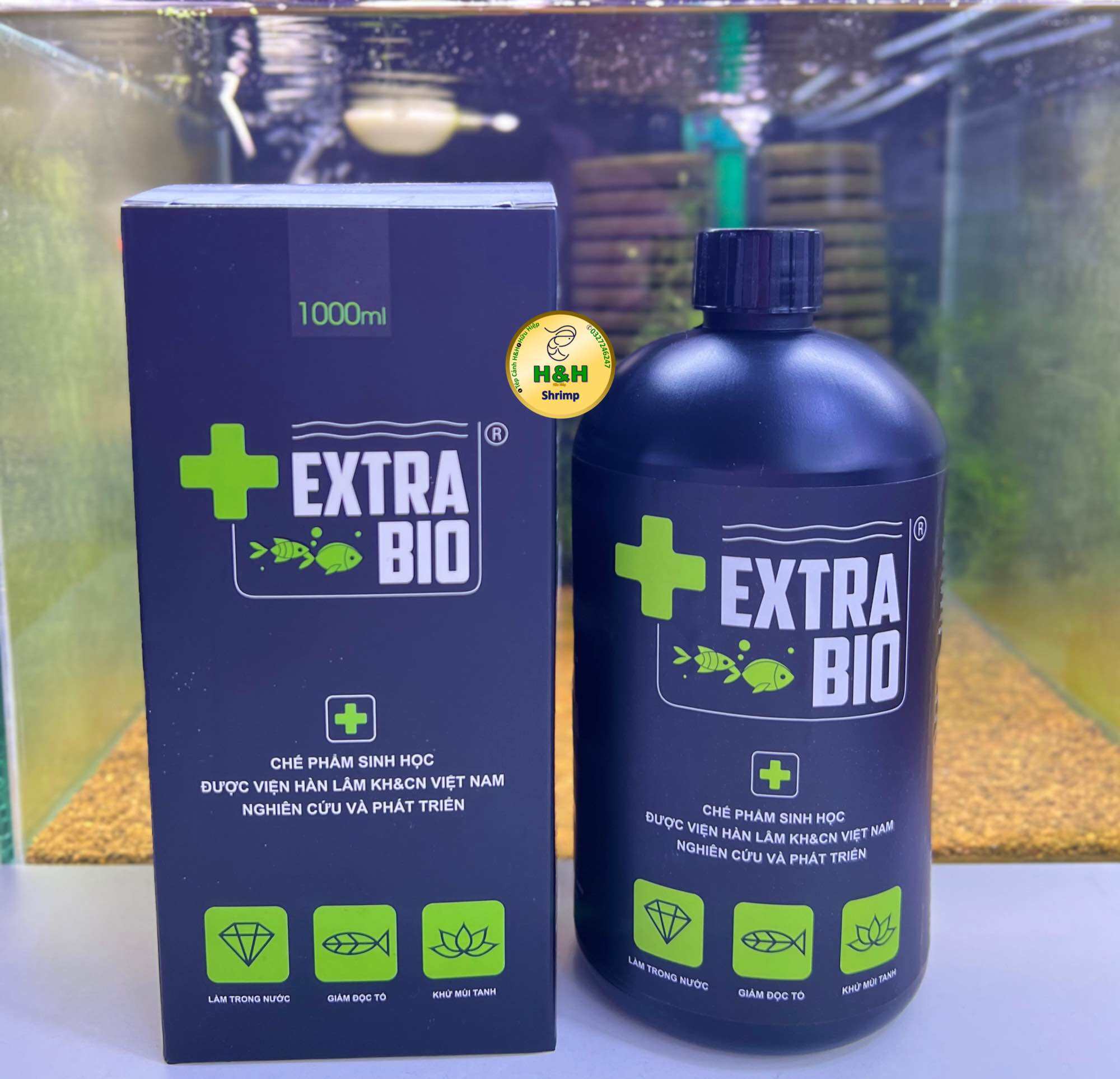 Vi sinh nước Extra Bio dành cho hồ thuỷ sinh, hồ tép cảnh