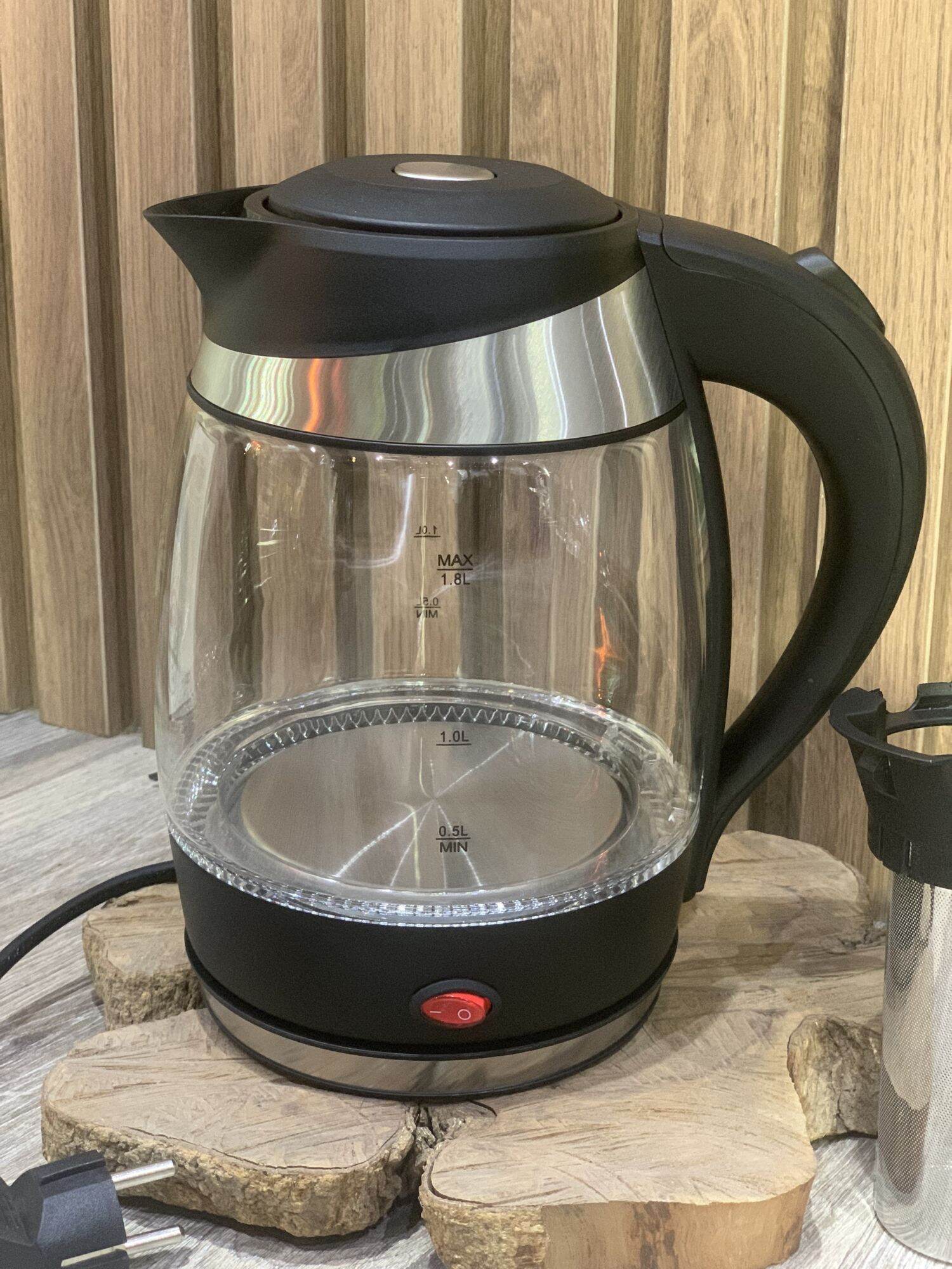 Ấm siêu tốc thủy tinh Lebenlang Đức 1.8L