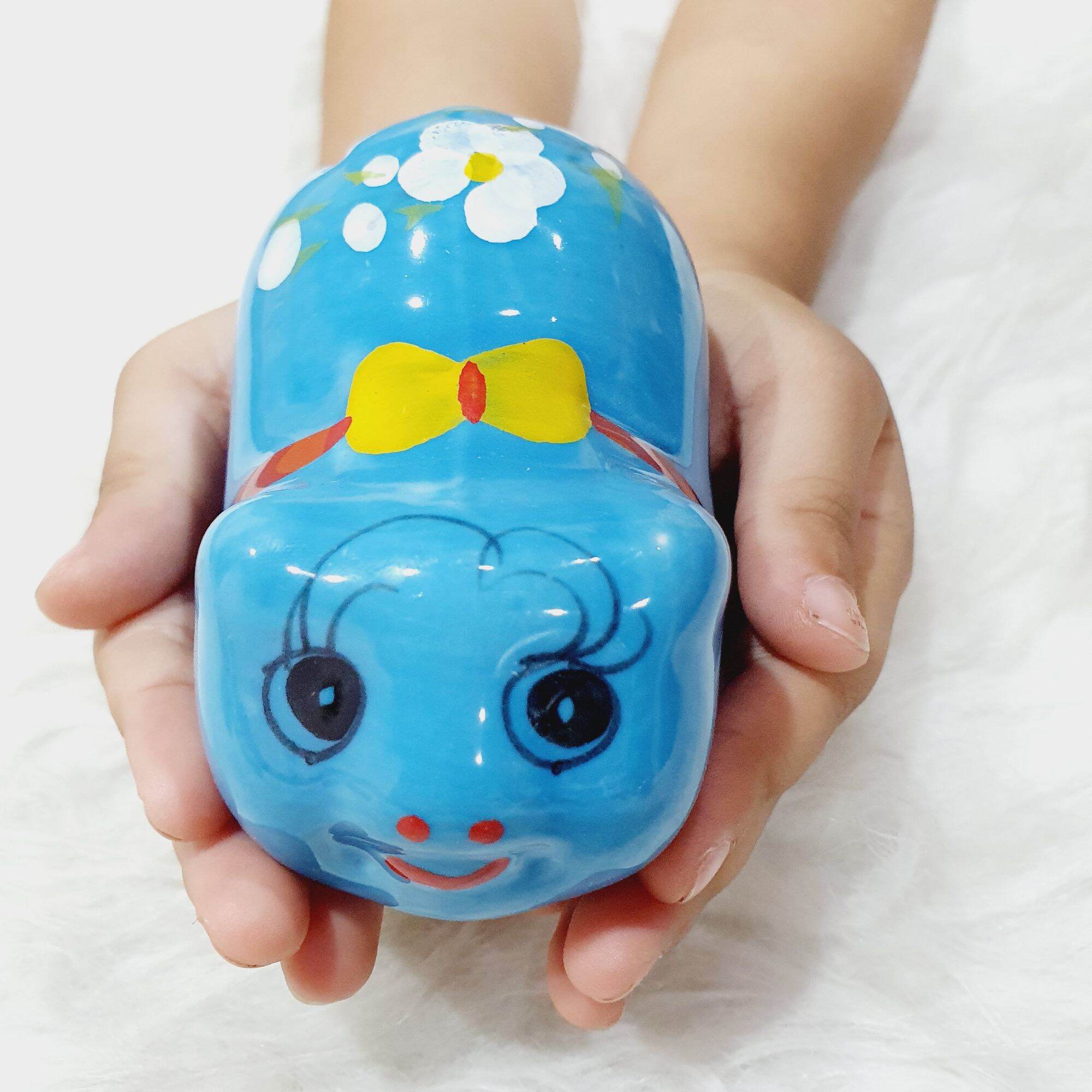 Lợn nơ sứ tiết kiệm size mini để bàn trang trí