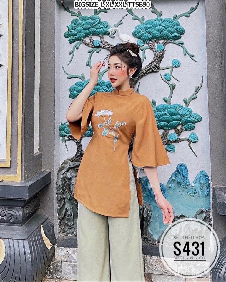 Bigsize 60- 90kg SET THÊU HOA