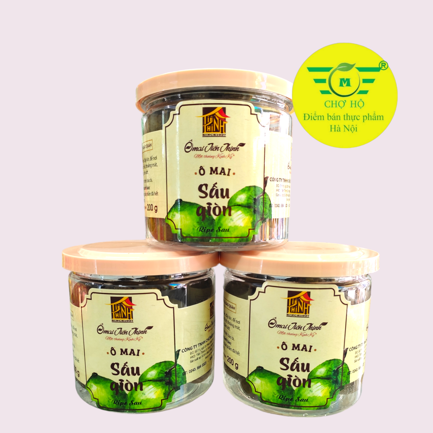 Ô mai Hà Nội - Sấu giòn - omai Tiến Thịnh - 200g