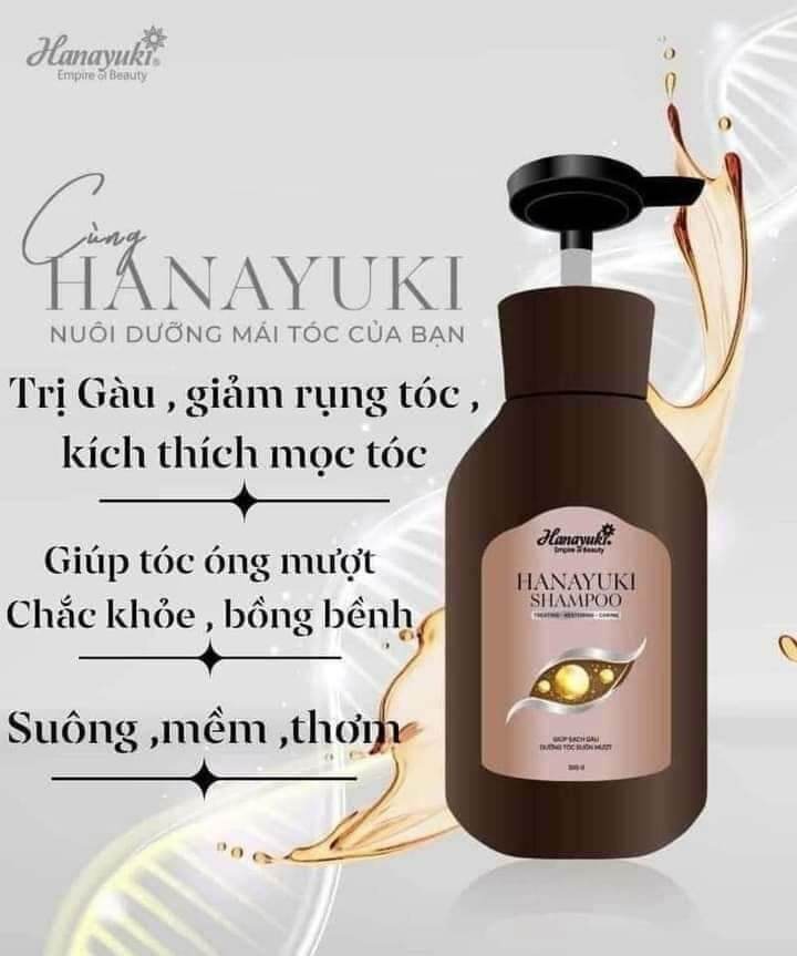 Dầu gội Hanayuki ngăn rụng tóc kích thích mọc tóc 130ml