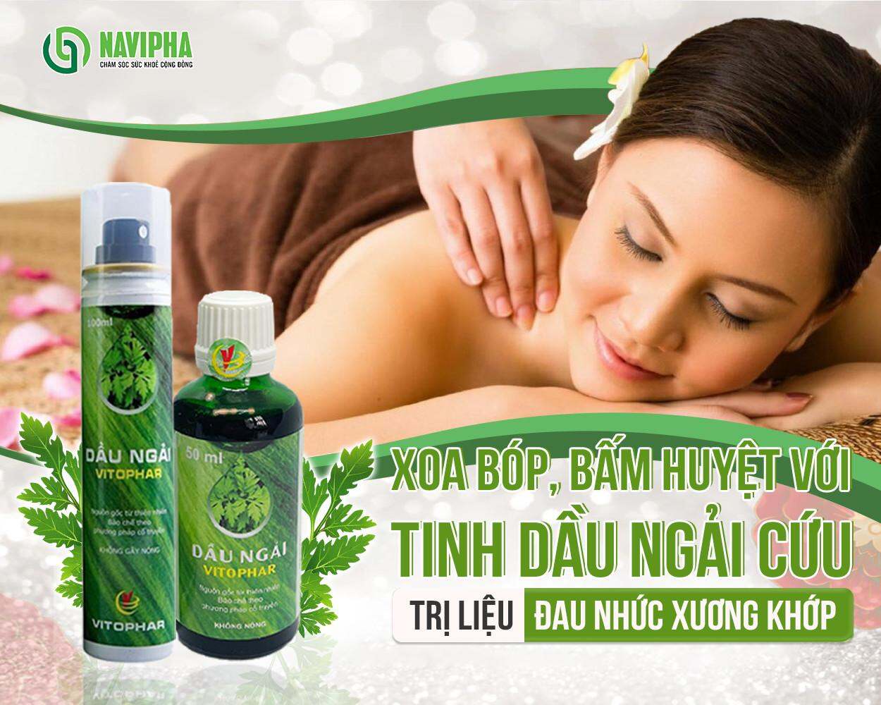 TINH DẦU NGÃI CỨU COMPO 4 CHAI . lọ 100ml