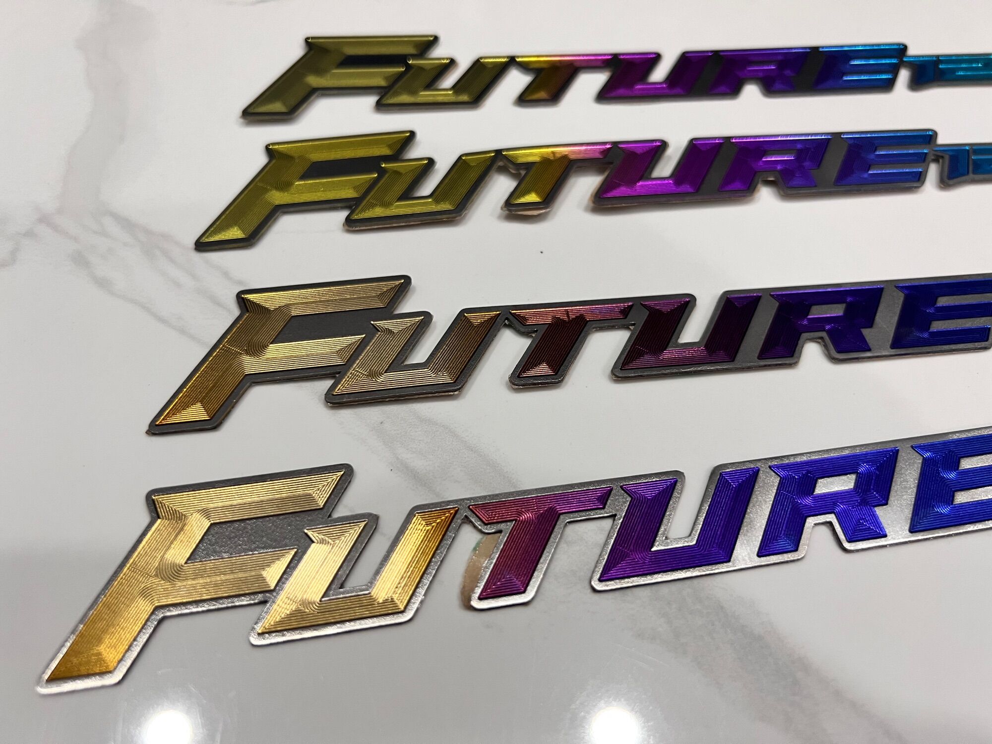 Cặp Tem Titan Chữ Future 125i Có Keo Dán Sẵng