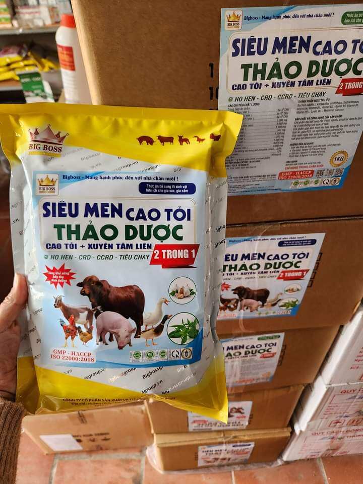 Siêu men cao tỏi thảo dược + xuyên tâm liên 1kg h.àng xịn