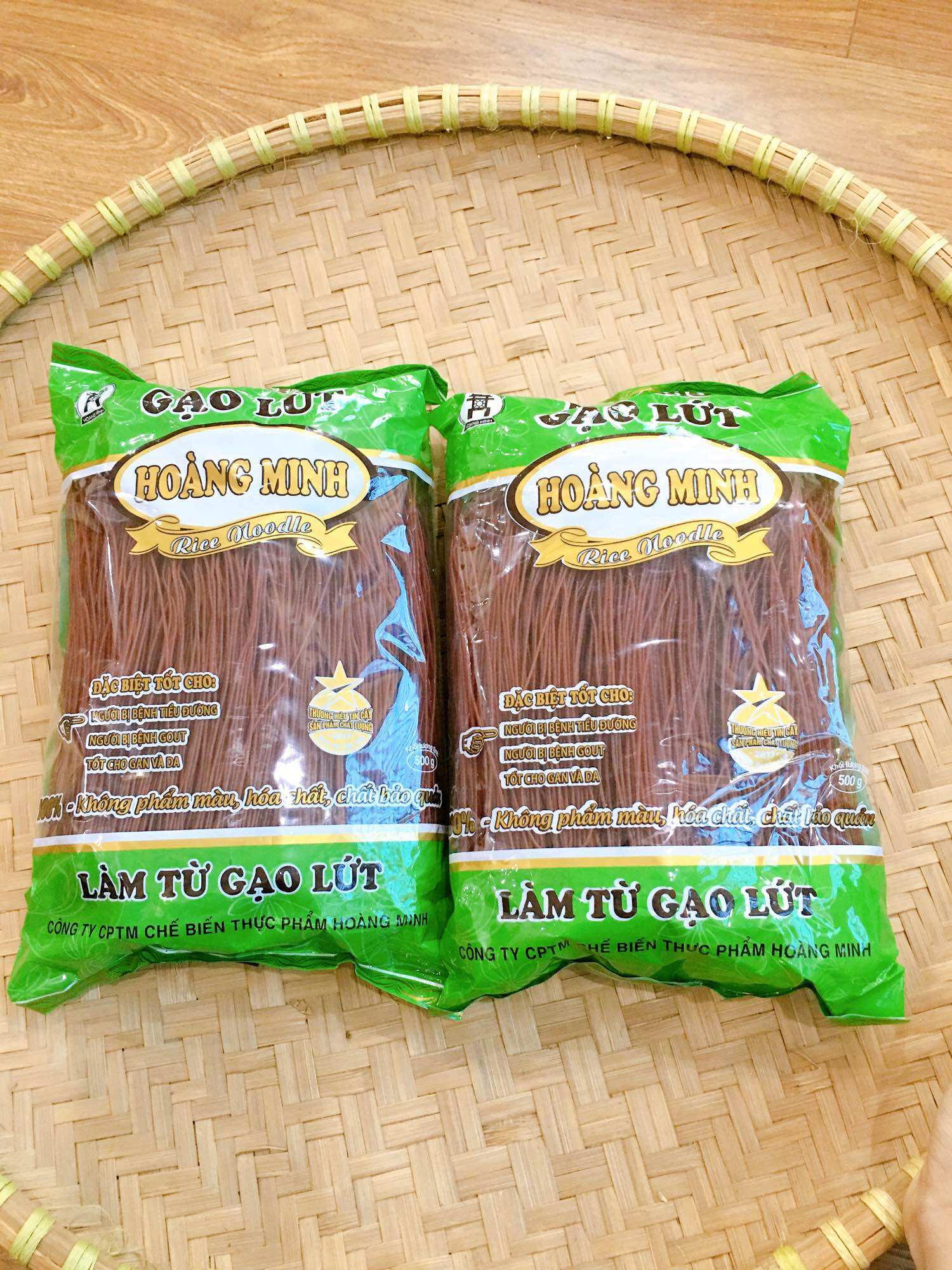 Bún gạo lứt Hoàng Minh gói 500g