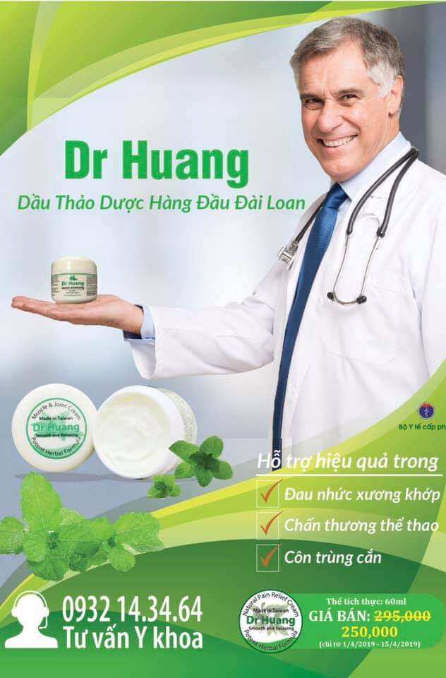 DR HUANG - Dầu thảo dược Đài Loan