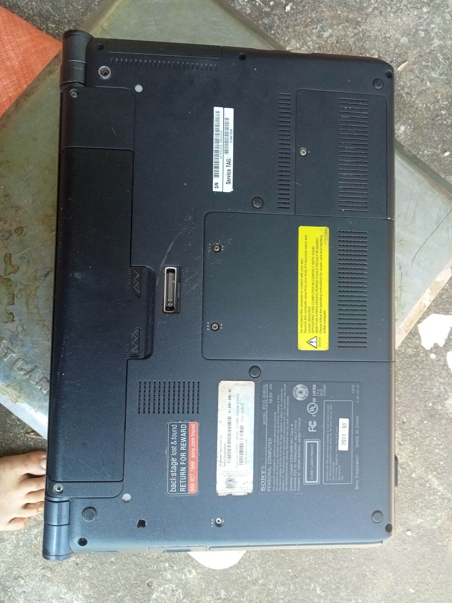 Laptop Sony Vaio.