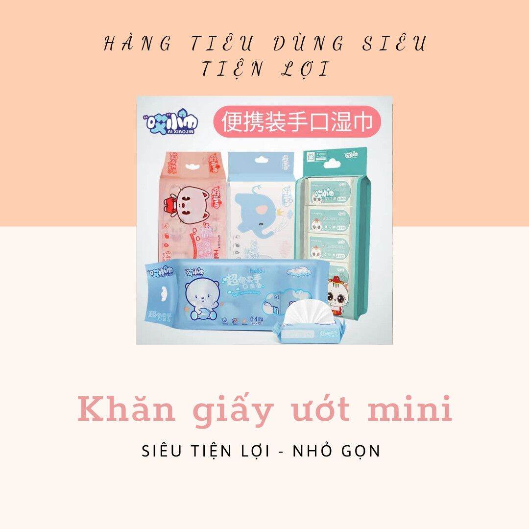 Khăn ướt Mini bỏ túi tiện lợi
