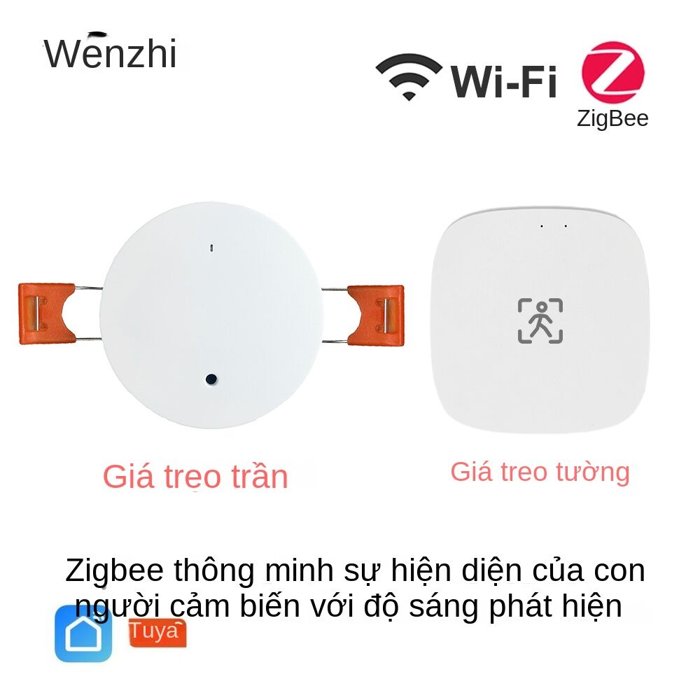 ZigBee Wifi MmWave Human Presence Motion Sensor With Luminance/Distance Detection 5/110/220V Tuya Smart Life Home Automation