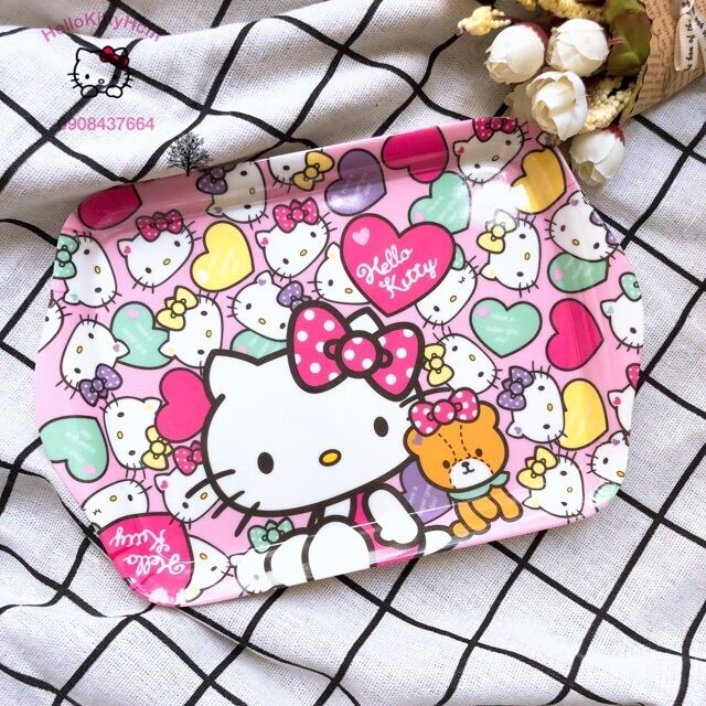 Dĩa Melamin HelloKitty Doreamon
