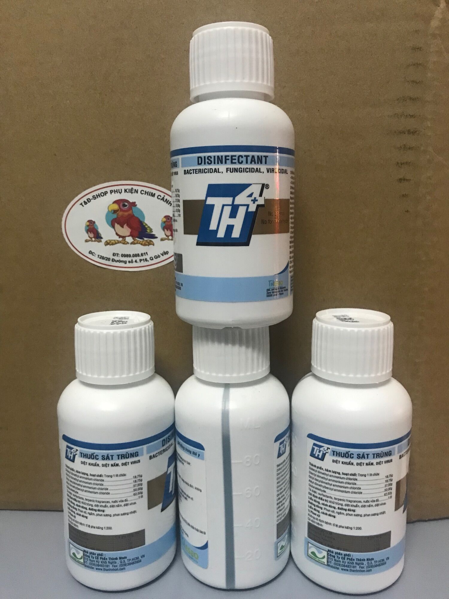 Th4 -lọ 100ml-sát trùng vệ sinh chuồng nuôi ngăn ngừa dịch bệnh..