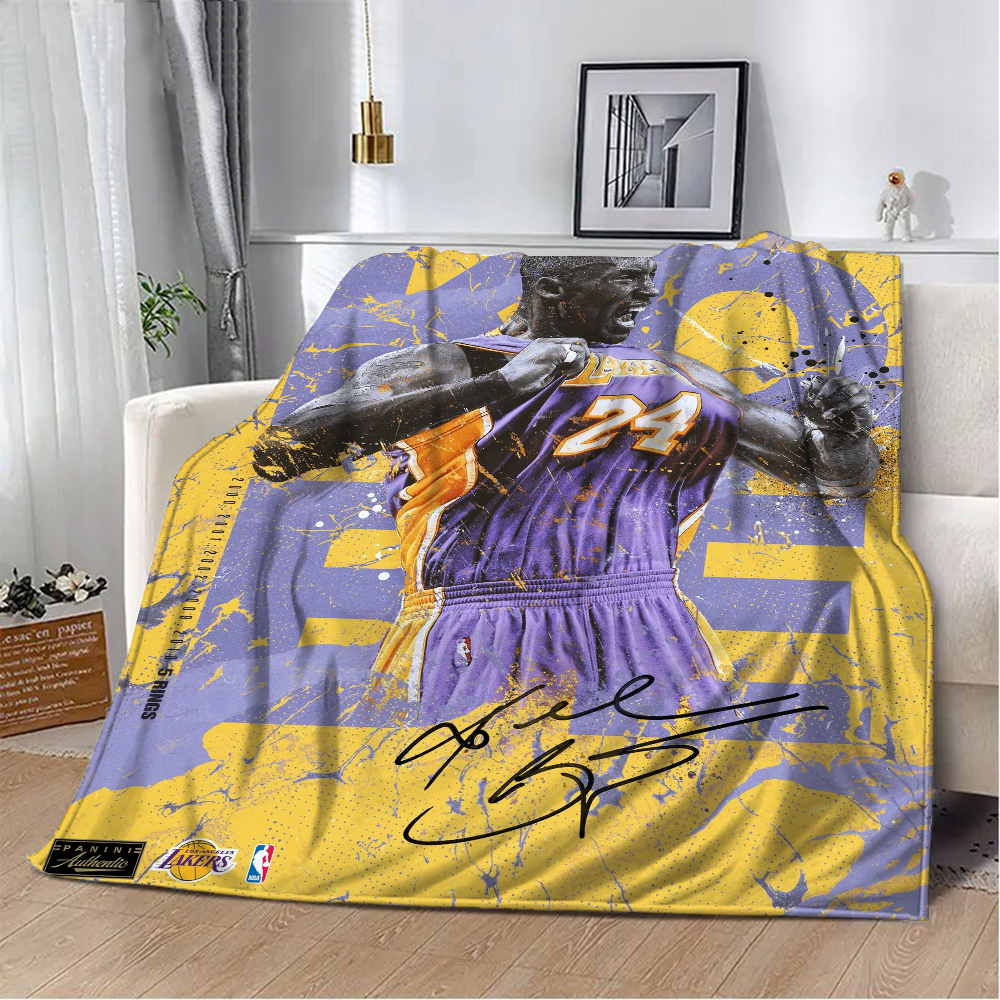 K-kobe Bryant Cao Cấp Ném Chăn Lông Tơ Mềm Mại Trưởng Thành Sofa Chăn Mỏng Lội King Size Cho Du Lịch Dã Ngoại Nhà Máy Bay trang Trí Chăn Ga Gối