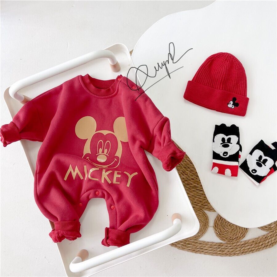 Body mickey chất cotton 4 chiều cho bé trai