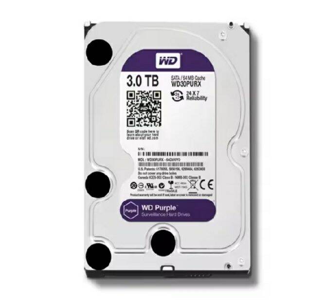Ổ cứng HDD 1TB 2TB 3TB 4TB PURPLE WD Xanh Tím Xanh Lá Đỏ Zin tháo máy cũ (chuyên dùng cho đầu thu c