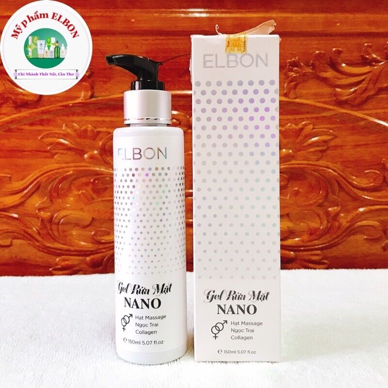Gel rửa mặt nano elbon - ngừa mụn, kiểm soát dầu, làm trắng da