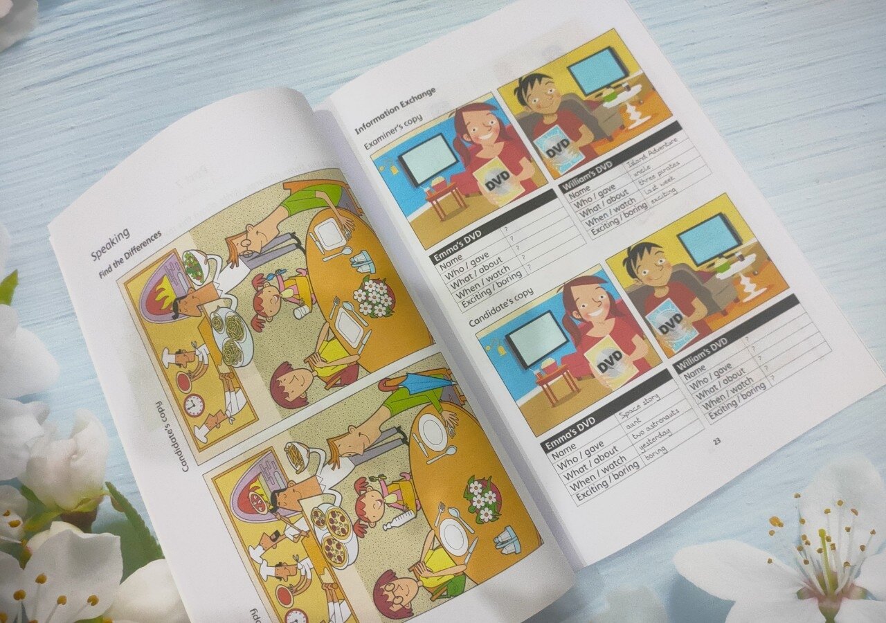 A1 Movers - Practice tests, in màu