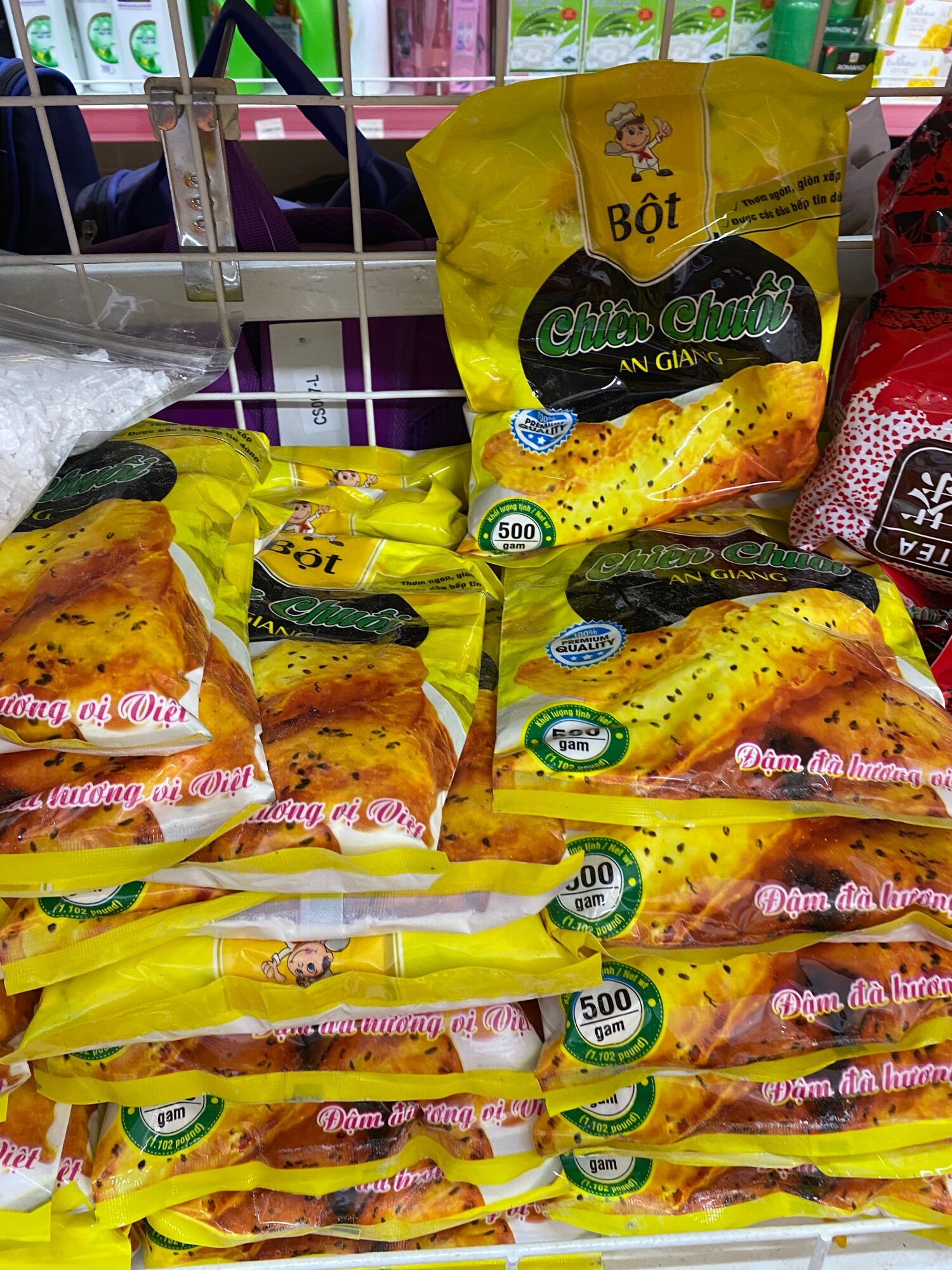 Bột chiên chuối thơm ngon đóng gói 500g