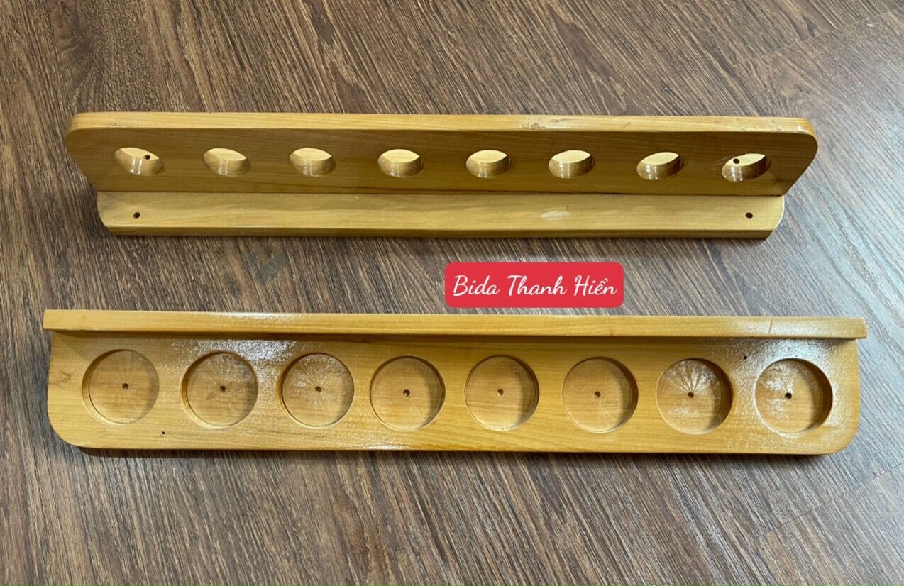 Giá cơ bida treo tường bằng gỗ tự nhiên