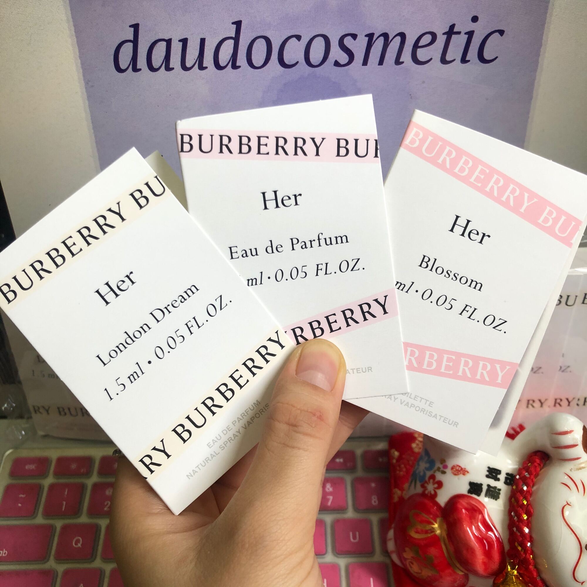 HCM vial  Nước hoa Burberry Her EDP - Her Blossom - Her London Dream 1.5ml
