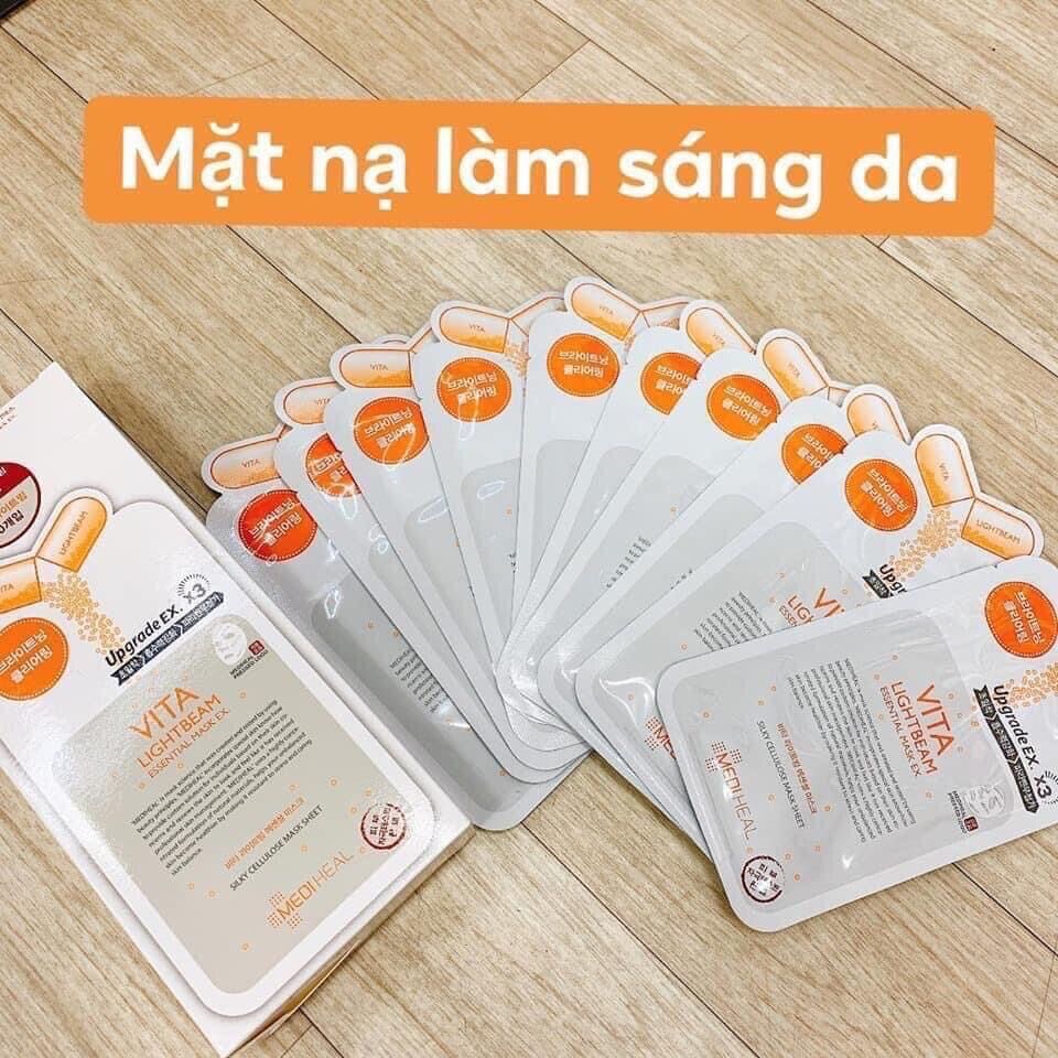 Combo 10 chiếc mặt nạ giấy Mediheal Vita Hàn Quốc dưỡng da căng bóng mịn màng