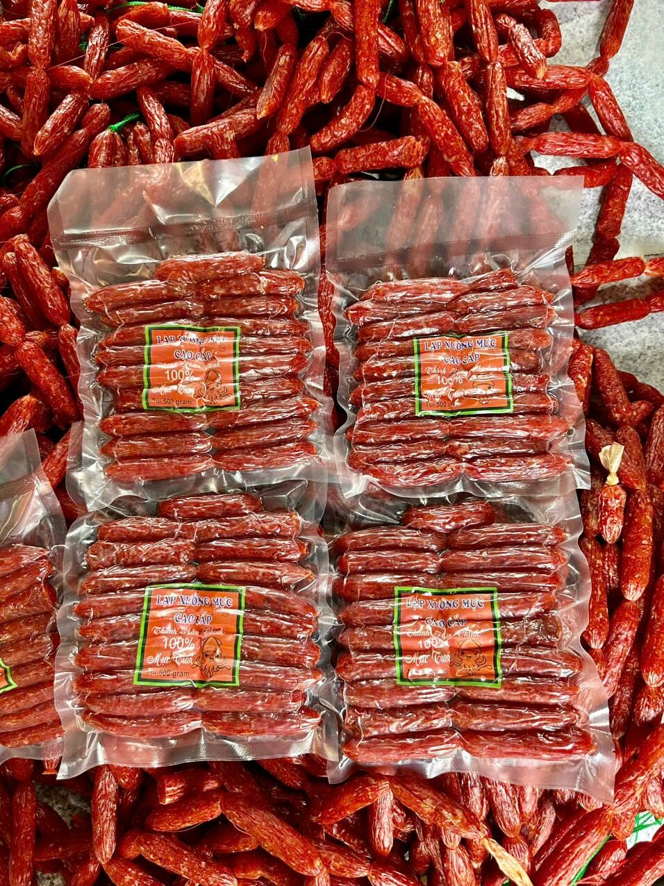 lạp xưởng mực cao cấp đặc biệt ( 500gr)