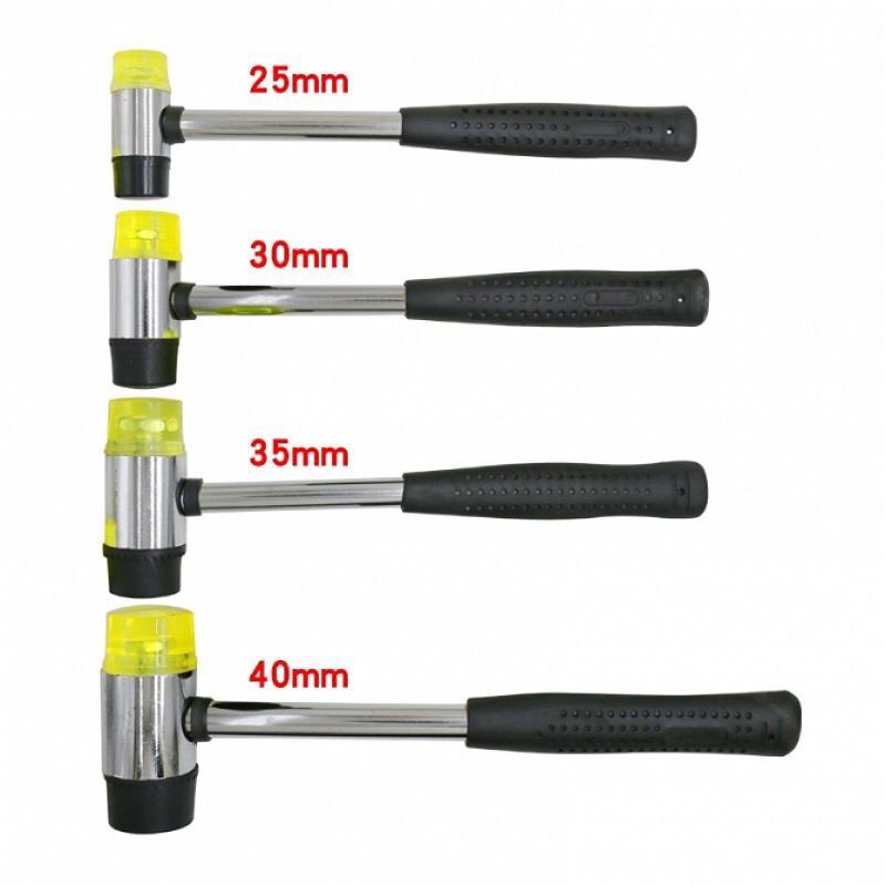 Búa Cao Su 2 Đầu BP Vàng Đen