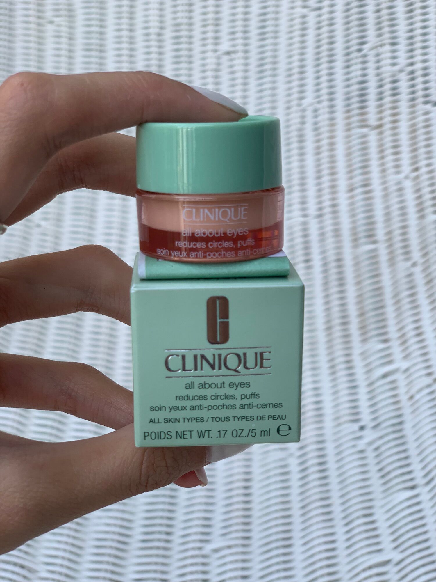 Kem dưỡng mắt Clinique All About Eyes 5ml Fullbox