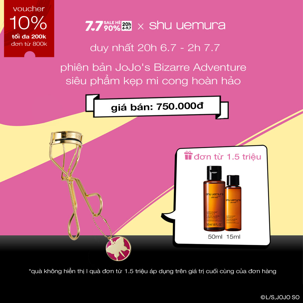 phiên bản giới hạn JoJo's Bizarre Adventure I kẹp bấm mi shu uemura eyelash curler