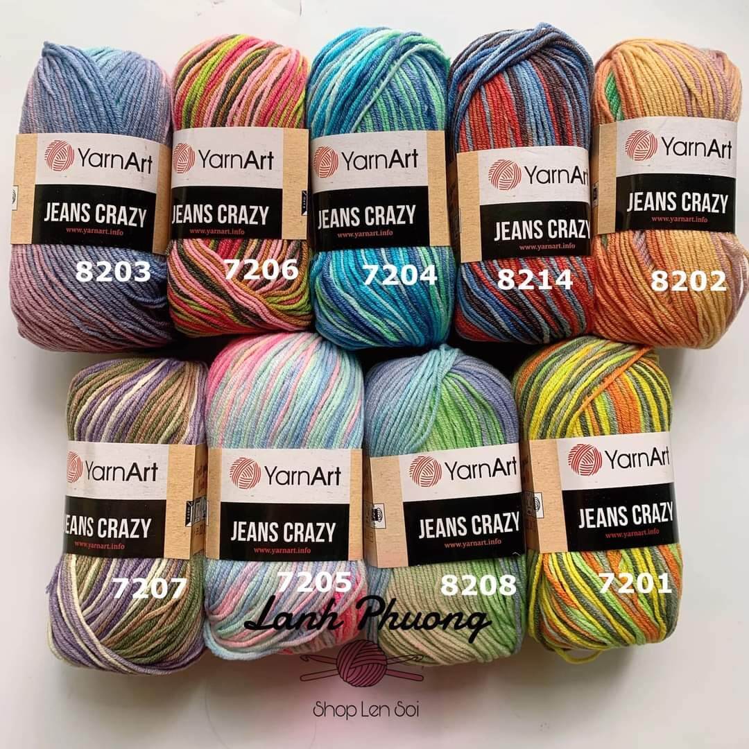 [HCM]Len Yarnart Jeans Crazy 50gr Thổ Nhĩ Kỳ