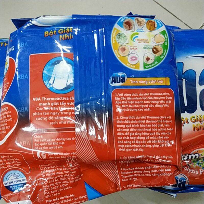 [HCM]COMBO 3 GÓI BỘT GIẶT NHIỆT ABA SẠCH TINH TƯƠM 360G