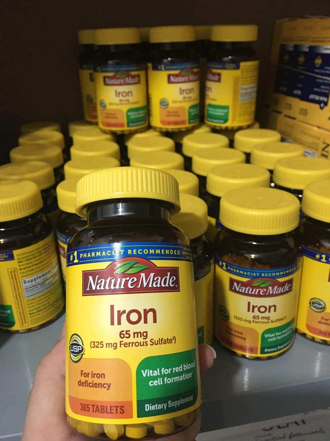 Viên uống bổ sung Sắt Iron Nature Made