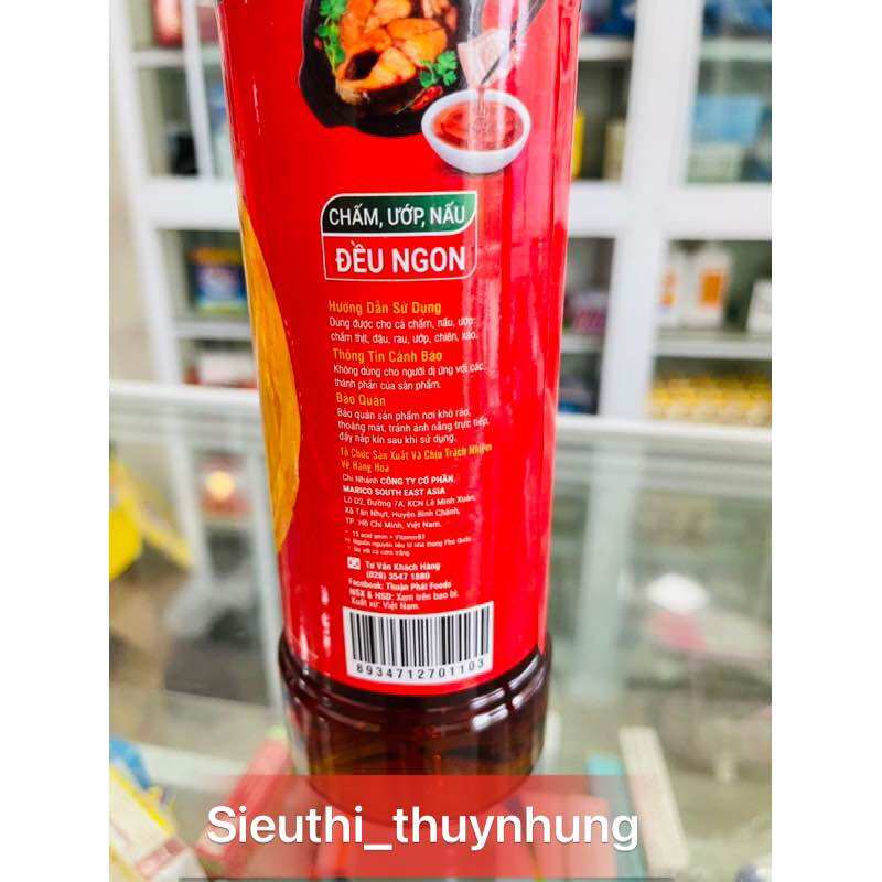 NƯỚC MẮM CÁ CƠM THAN THUẬN PHÁT CHAI 740ml