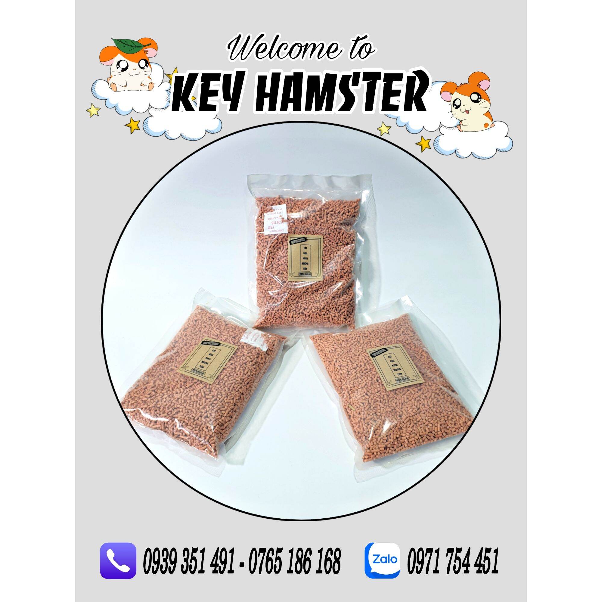 Cát đậu nành - cát lót chuồng hamster.