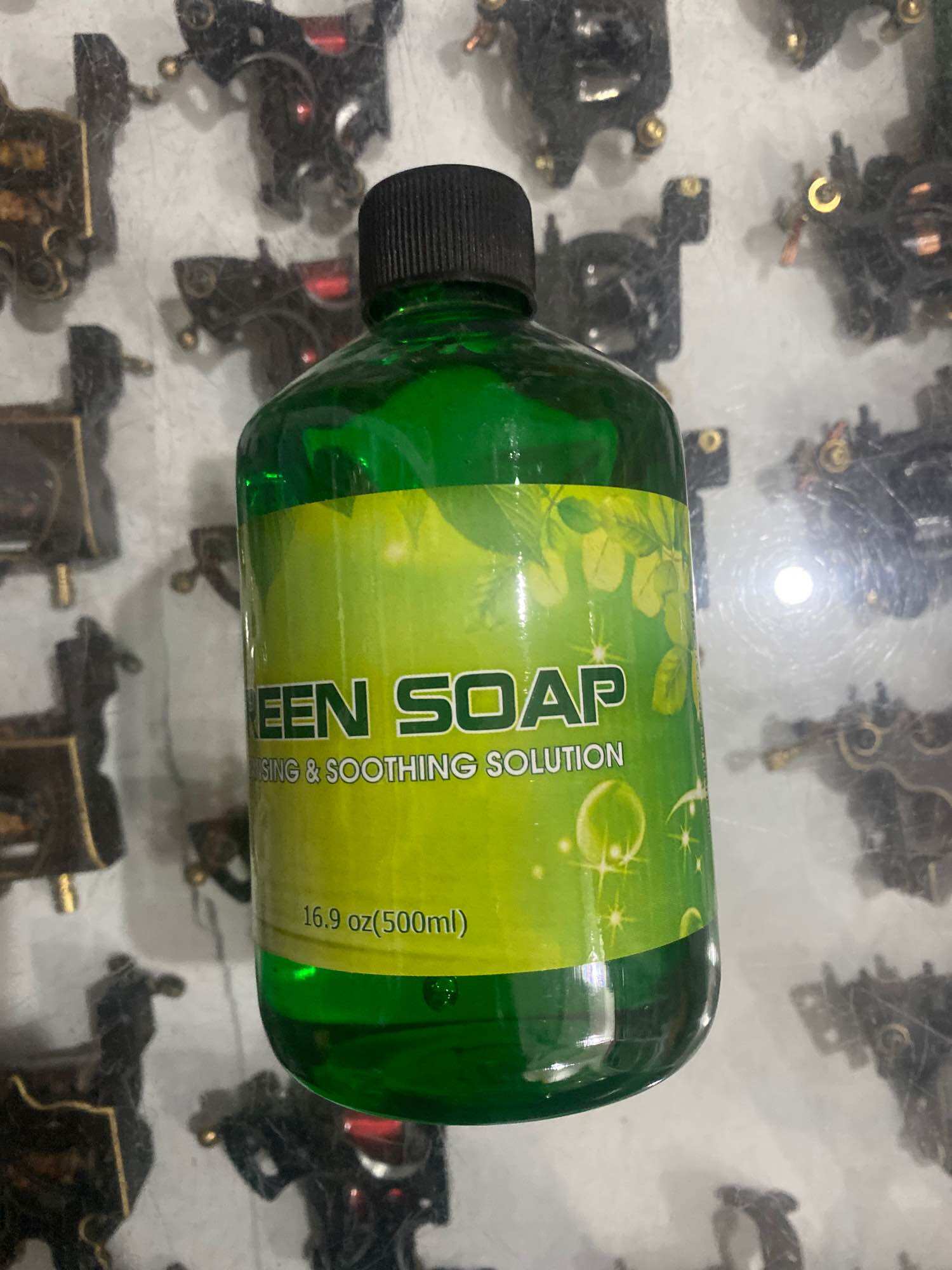 Green Soap 500ml tạo bọt vệ sinh hình xăm