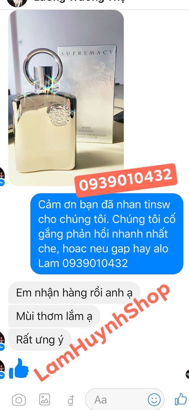 Nước hoa SUPREMACY SILVER 100ml