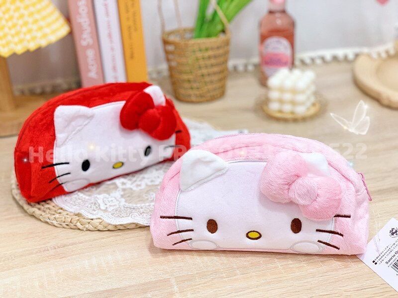 Túi đựng mỹ phẩm, bút viết đa năng Hello Kitty