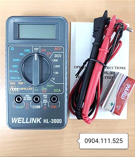 ĐỒNG HỒ VẠN NĂNG BỎ TÚI WELLINK HL-3000