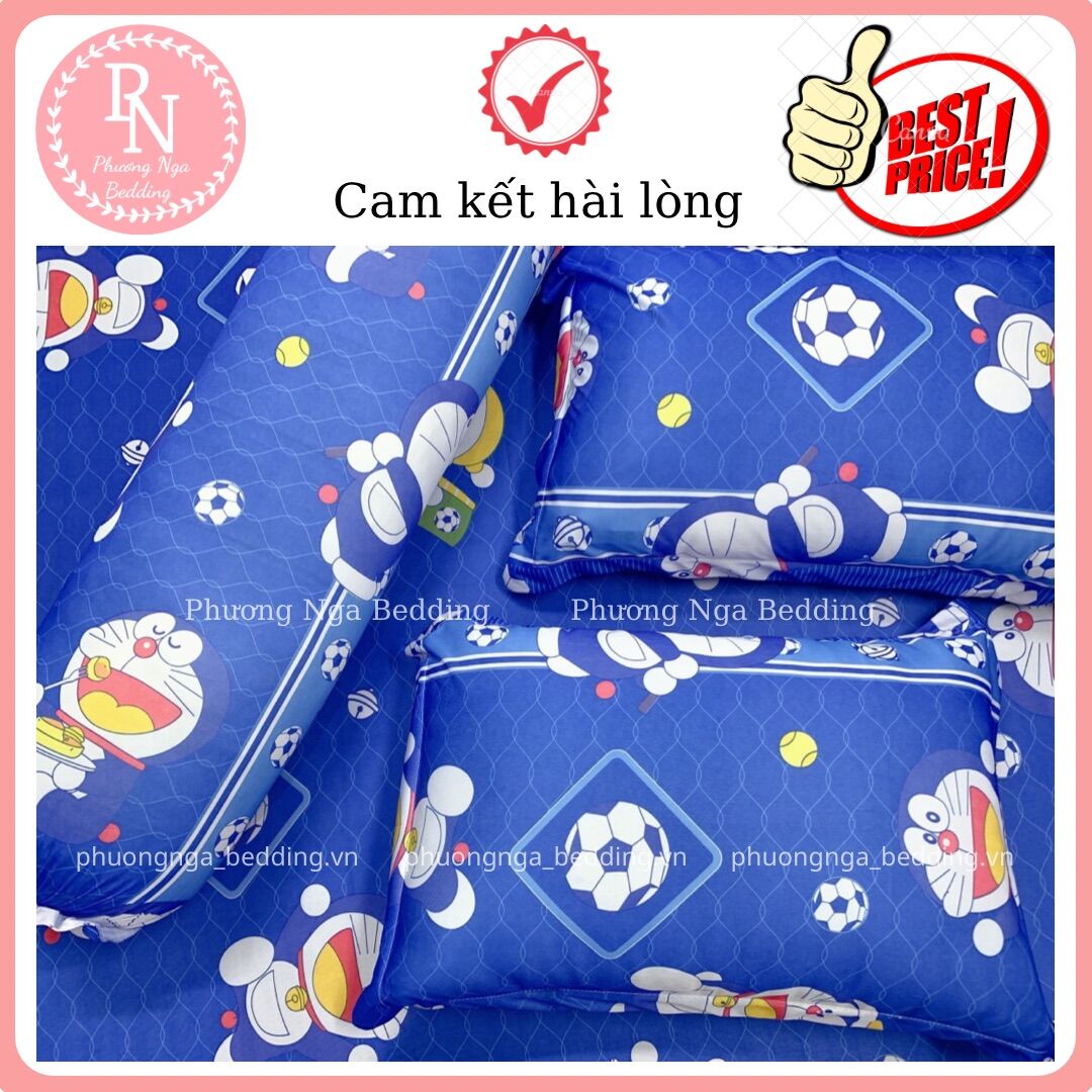[HCM]Bộ ga 4 món thun lạnh Việt Nam mẫu Doraemon
