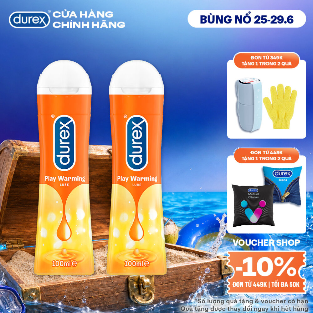 Bộ Gel Bôi Trơn Durex Warming 2 Chai 100ml ( New )