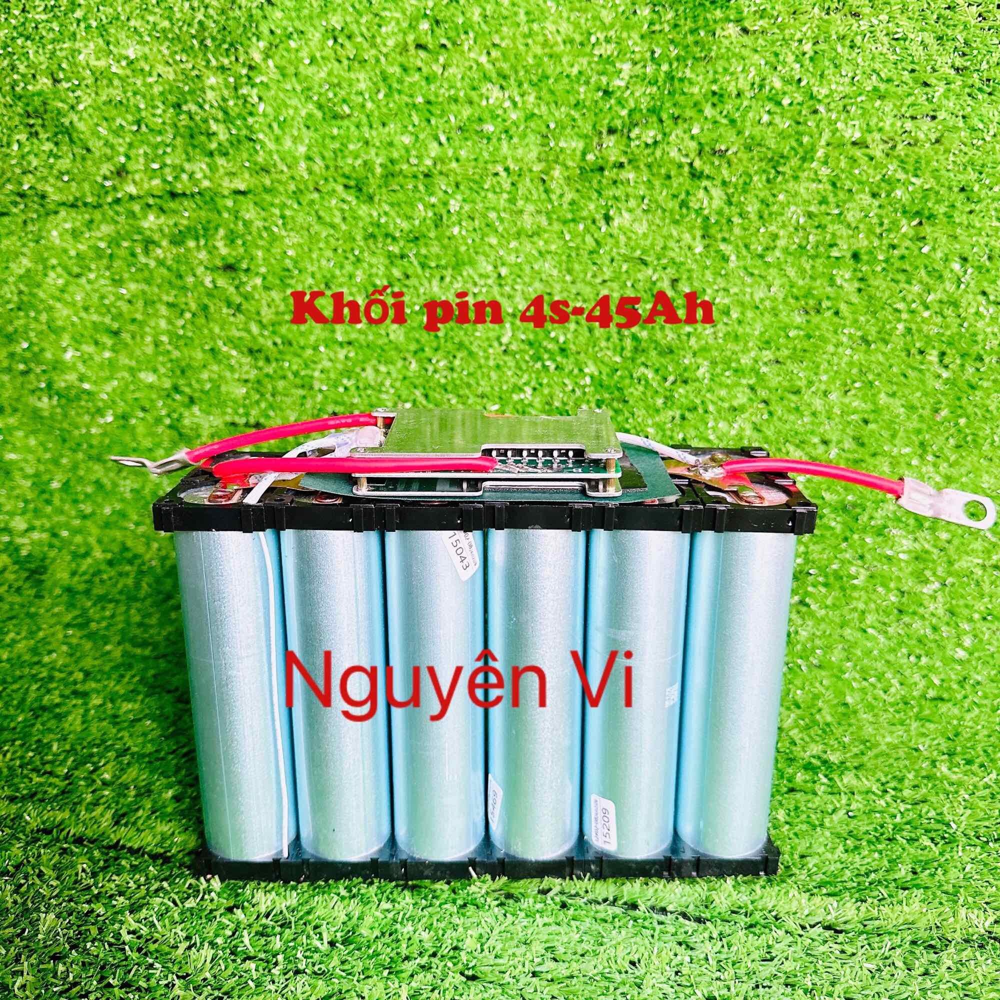 Khối pin 33140 điện áp 12v 30ah - 45ah kết nối mạch sạc xã 120a