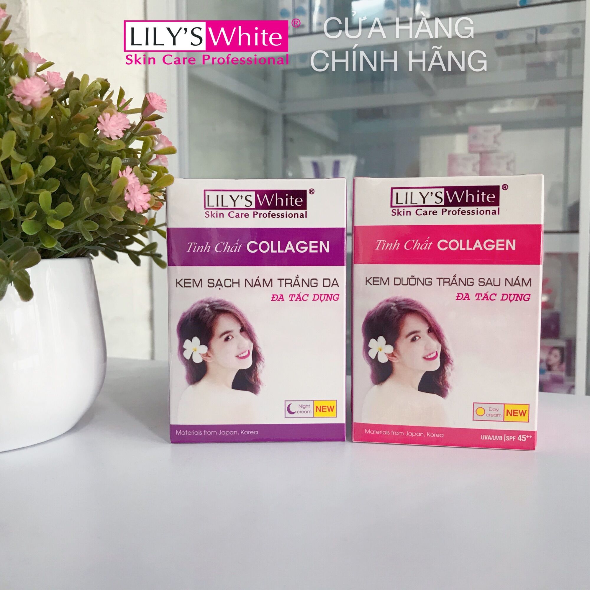 Bộ Sạch Nám /Dưỡng Nám Tinh Chất Collagen Lily’s White