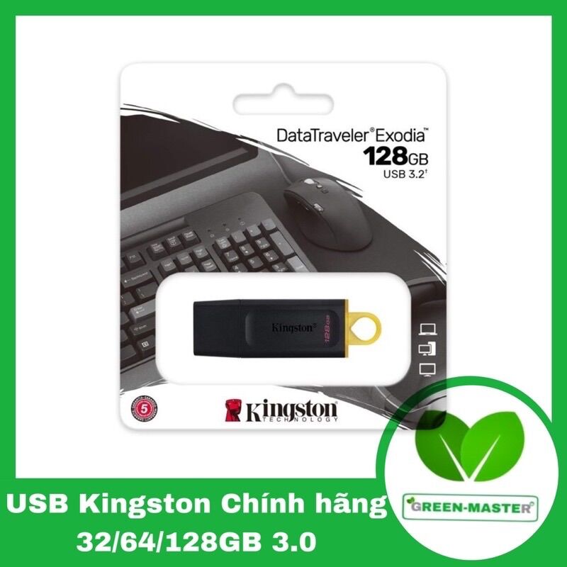 Usb kingston 32gb/ 64gb/ 128gb datatraveler exodia dtx/32gb/64gb/128gb chuẩn kết nối usb 3.2