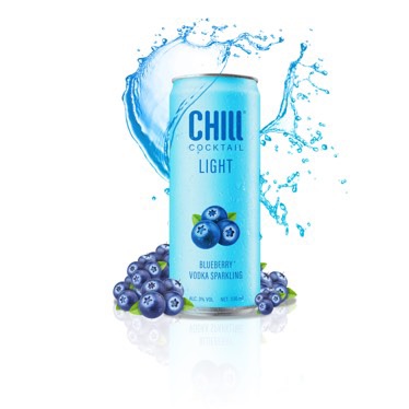 Nước Trái cây lên men Chill Cocktail Light 3% 330ml - Blueberry Vodka