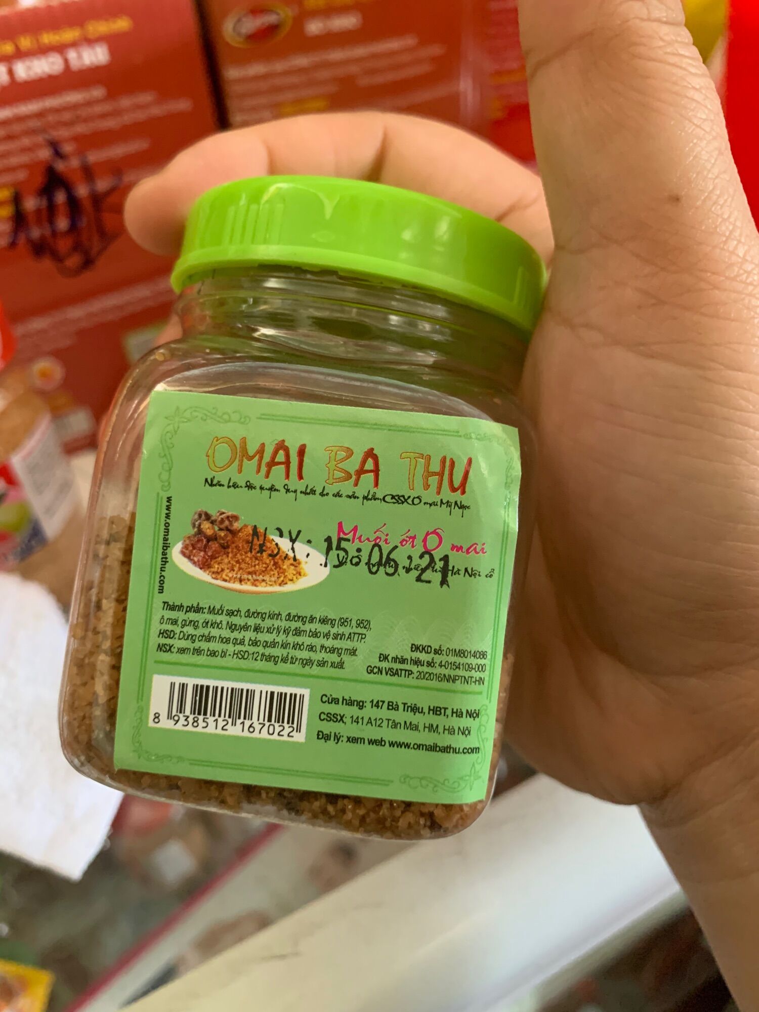 Muối chấm ômai bà thu