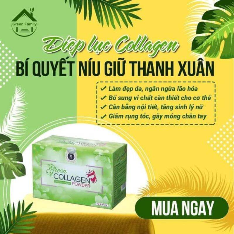 Combo 2 hộp Diệp lục Collagen