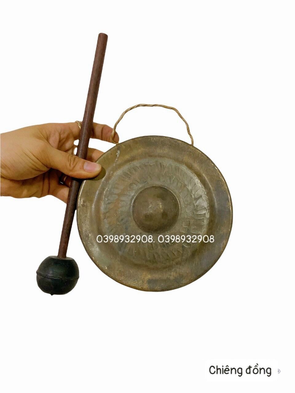 CHIÊNG ĐỒNG 16 CM LÀM BẰNG ĐỒNG