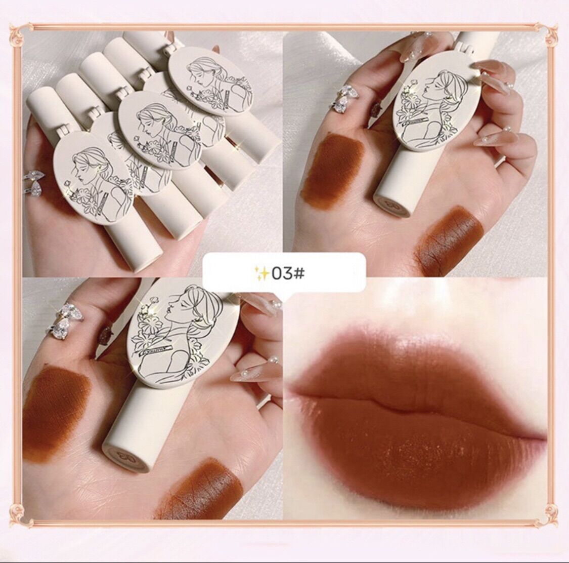 (XẢ LỖ) Son MAFFICK JP6 kem lì có gương 43g