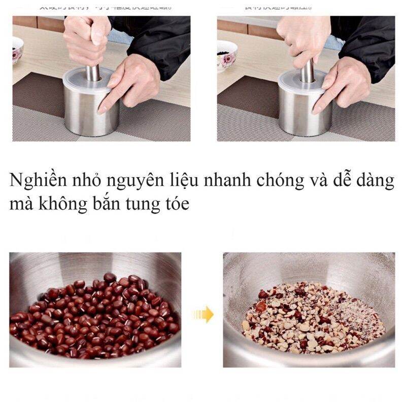 Bộ cối chày inox SUS304 10cm